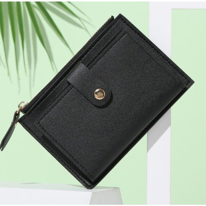 コンパクト 財布 多機能収納二つ折り小銭入れ付き財布