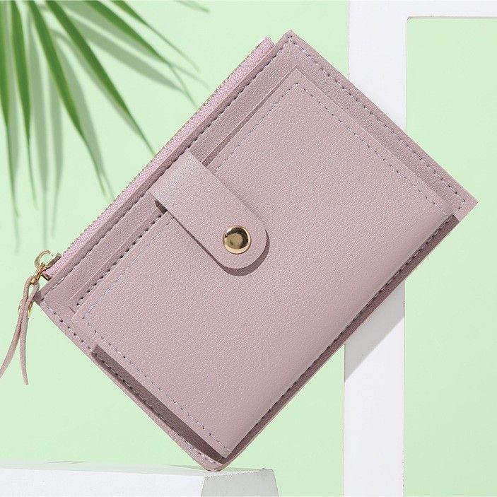 コンパクト 財布 多機能収納二つ折り小銭入れ付き財布