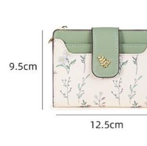 コンパクト 財布 花柄三つ折り 全5色 お洒落で便利