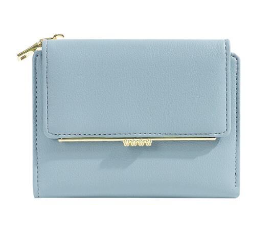 コンパクト 財布 三つ折り カード収納付き ミニバッグ対応 全5色