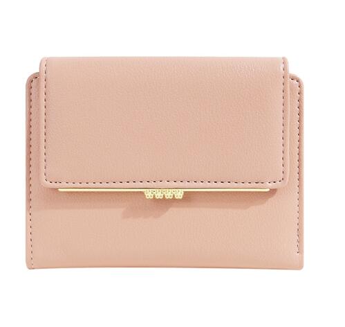 コンパクト 財布 三つ折り カード収納付き ミニバッグ対応 全5色