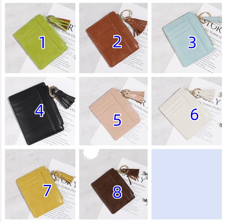 コンパクト 財布 レディース 小銭入れ カード収納 タッセル付き 全8色