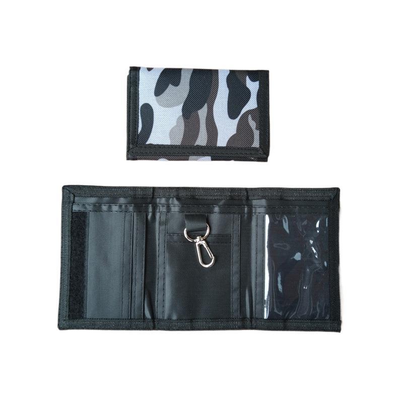 コンパクト 財布 迷彩柄三つ折りナイロン財布