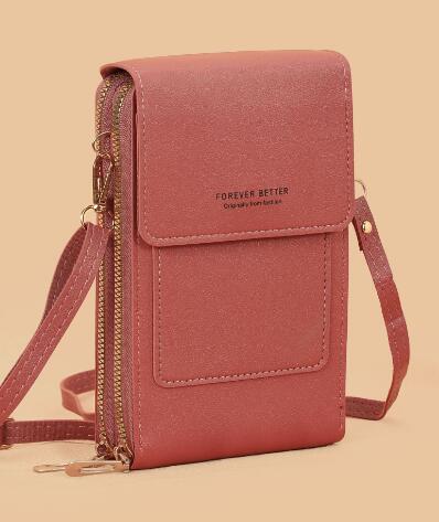 コンパクト 財布 レディース財布付きスマホポーチ ショルダーバッグ