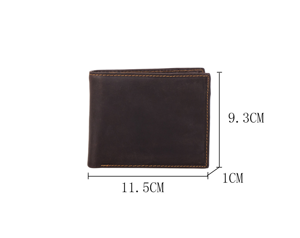 コンパクト 財布 本革仕様小銭入れ付き二つ折り財布