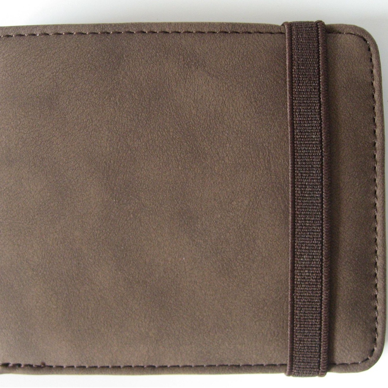 コンパクト 財布 ゴムバンド付き本革二つ折り財布小銭入れ付き