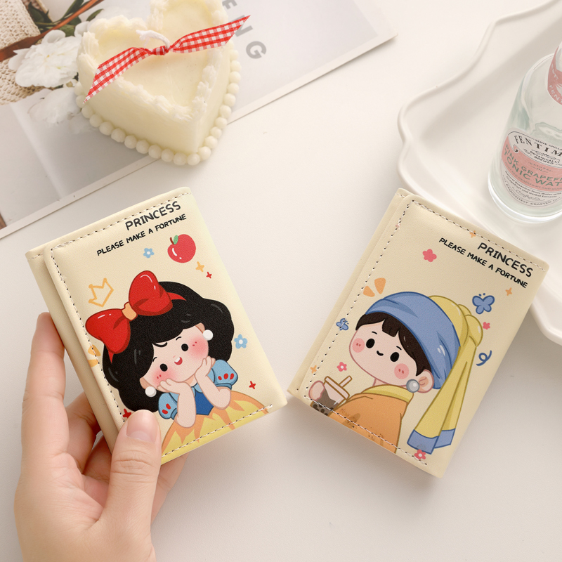 コンパクト 財布 乙女心くすぐる かわいい三つ折りミニ財布