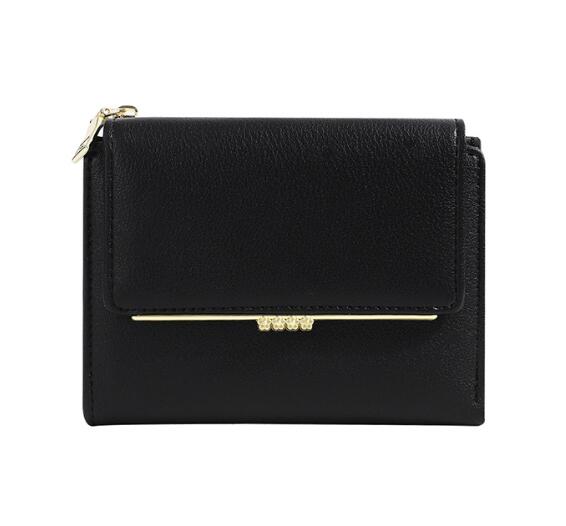 コンパクト 財布 三つ折り カード収納付き ミニバッグ対応 全5色