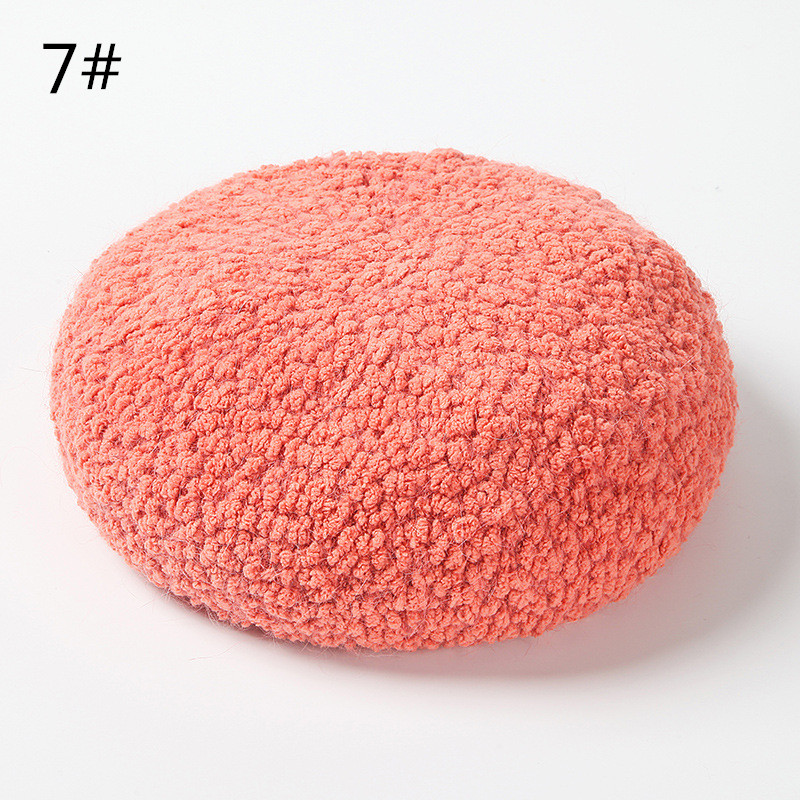 フレンチガーリー 秋冬新作ふわふわうさぎ毛ベレー帽小顔効果