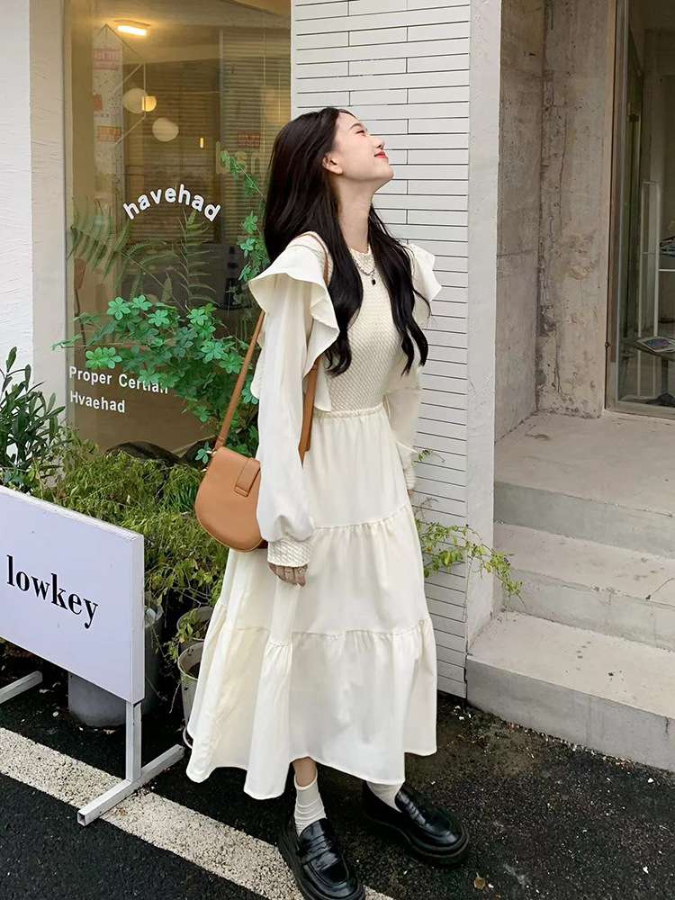 フレンチガーリー ふんわりティアードワンピース