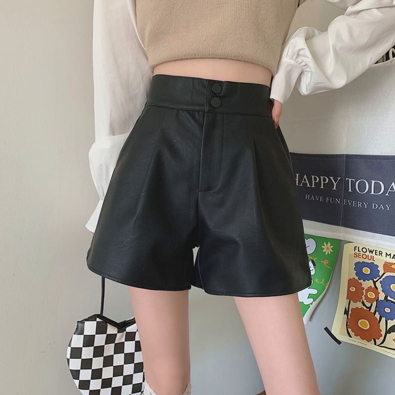 フレンチガーリー　シンプルなハイウエストパンツ