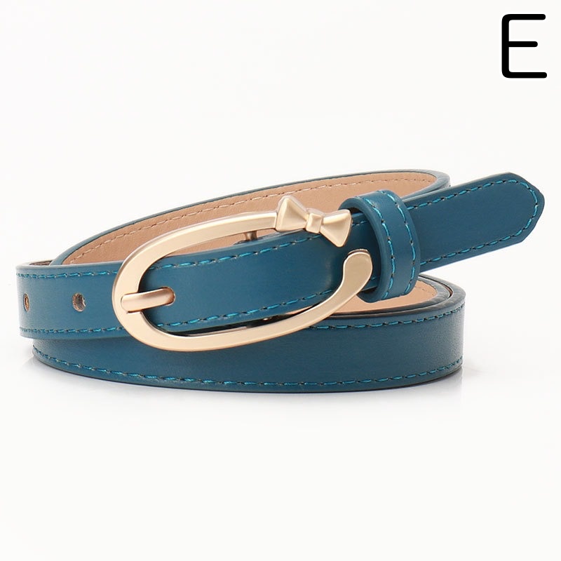 レディース ベルト 女性用細身レザーベルト 合成皮革 多色展開