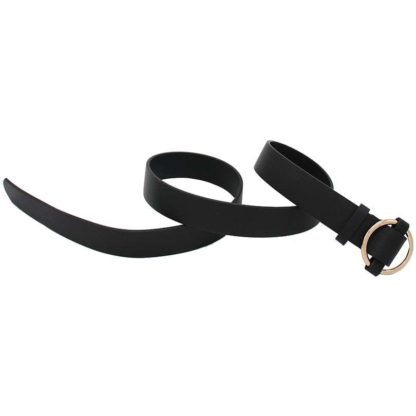 ベルト レディース レザーベルト サークルバックルレザーベルト