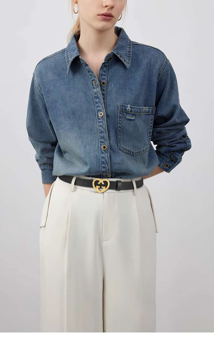 ベルト レディース レザーベルト ハートバックル革ベルト