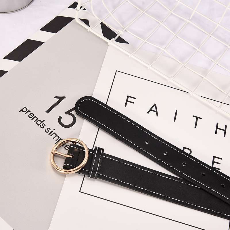 ベルト レディース レザーベルト シンプル洗練細身ベルト