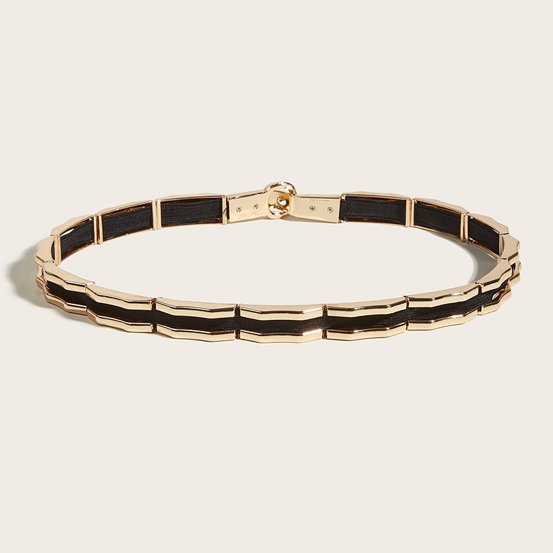 レディース ベルト レディース チェーンベルト 金属製 ウエスト飾り帯 細身