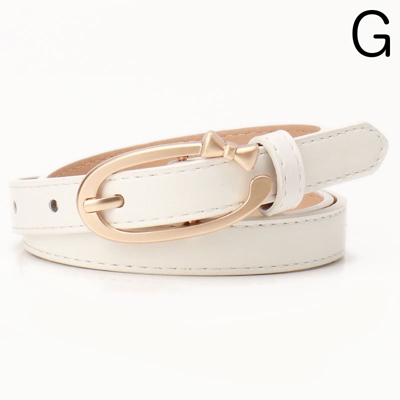 レディース ベルト 女性用細身レザーベルト 合成皮革 多色展開