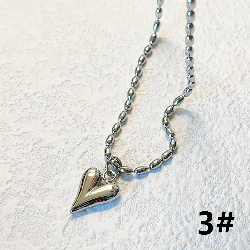 ゴールドハート型ネックレス 錆びにくい首飾り