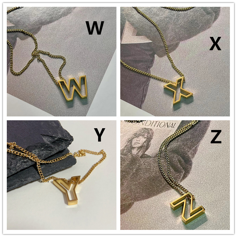 頭文字 イニシャルゴールドネックレス 錆びにくい