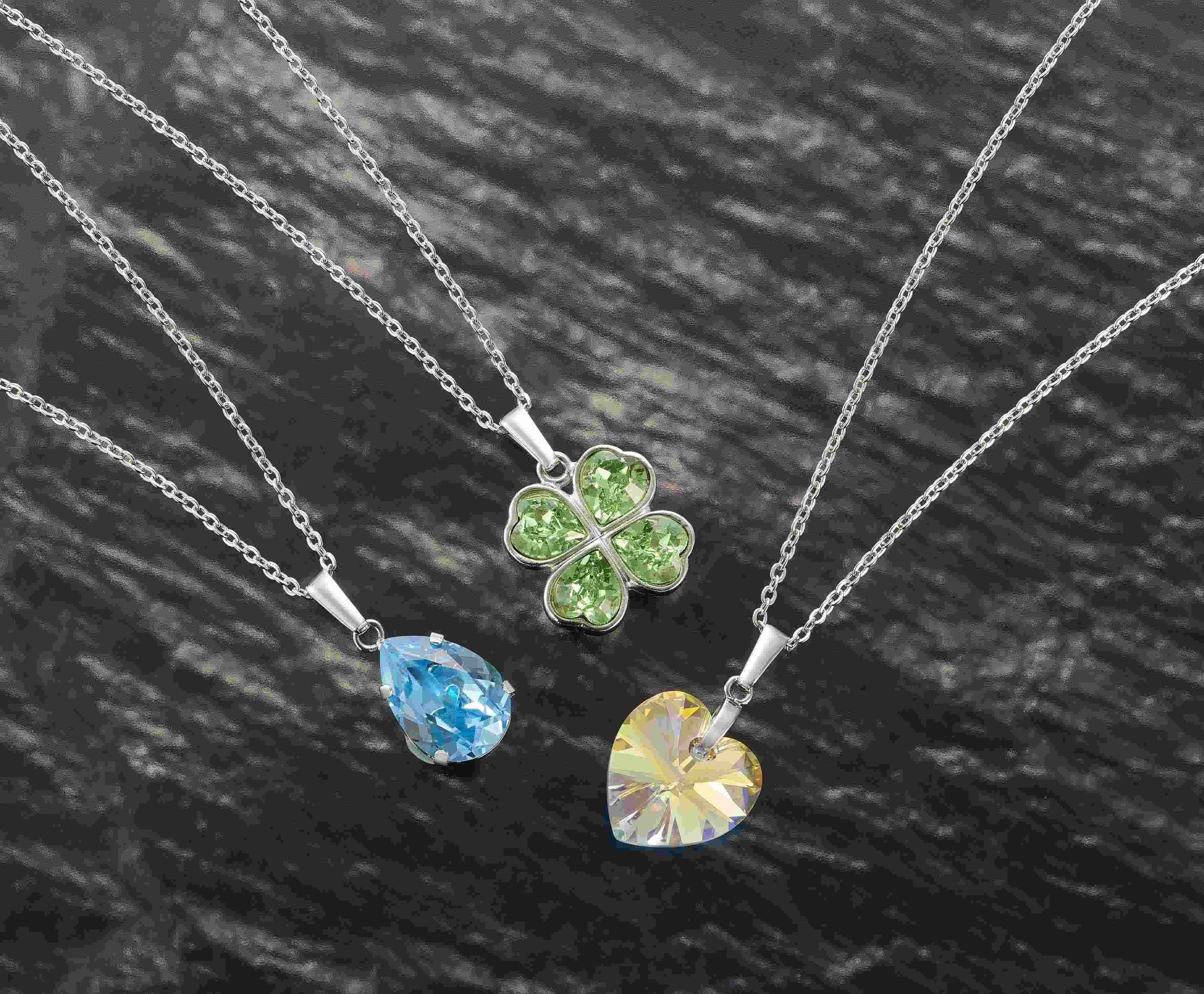 幸せの輝き シルバー ネックレス 3本セット