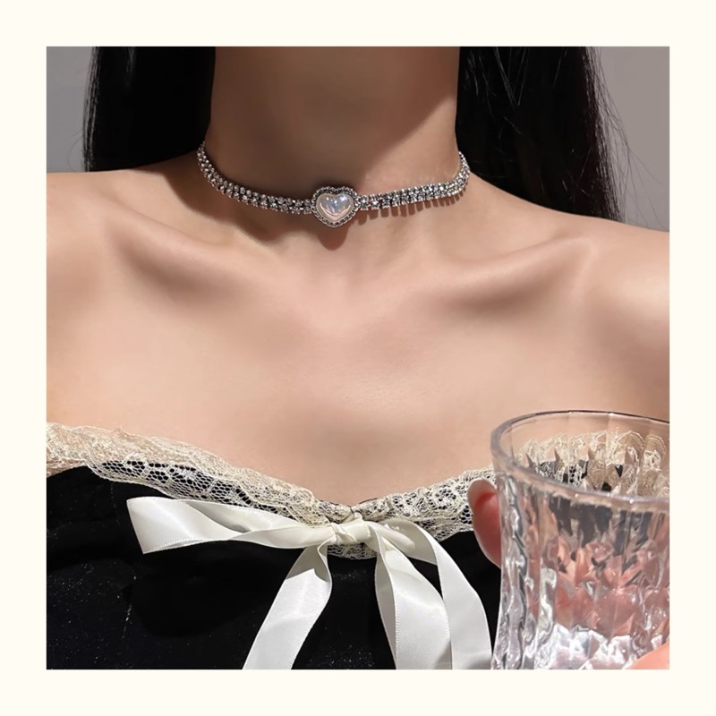 シルバー ハート ネックレス 