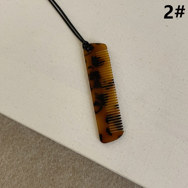 パール付き櫛型ネックレス 上品デザイン