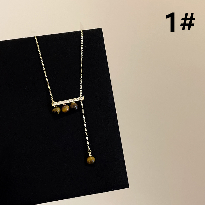 パール&バー レディース上品デザインネックレス