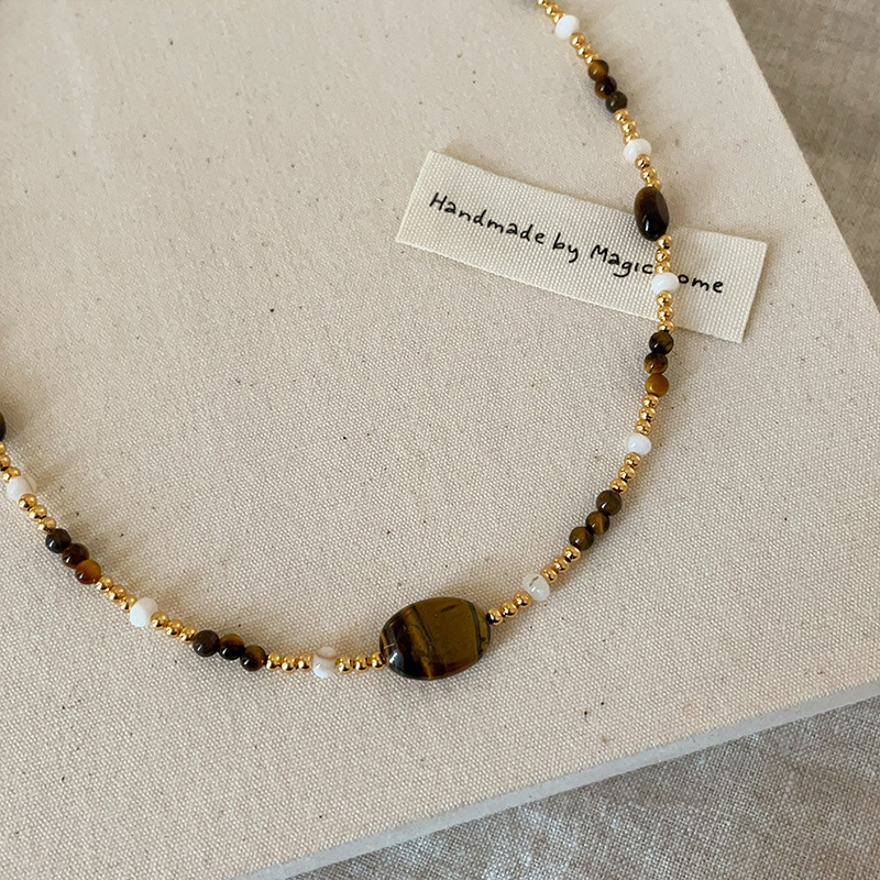 パール天然石ネックレス 高級感レディース 錆びにくい