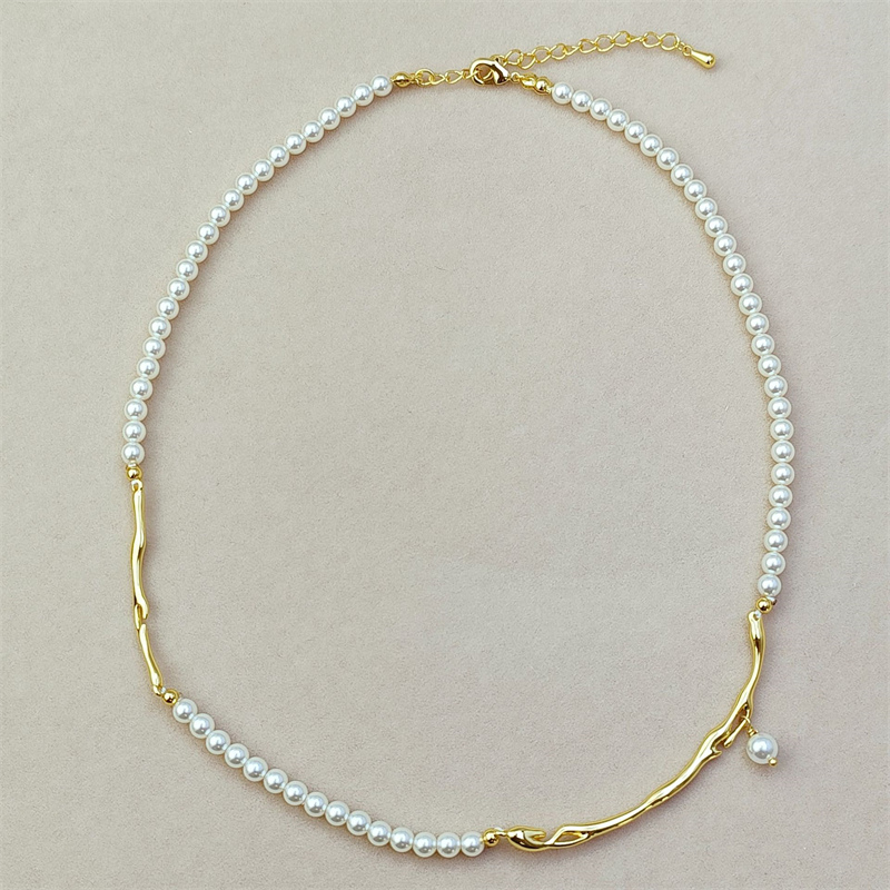 不規則デザインパール首飾り ネックレス