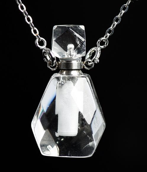 天然石 香水瓶 ゴールドチェーンネックレス パフューム
