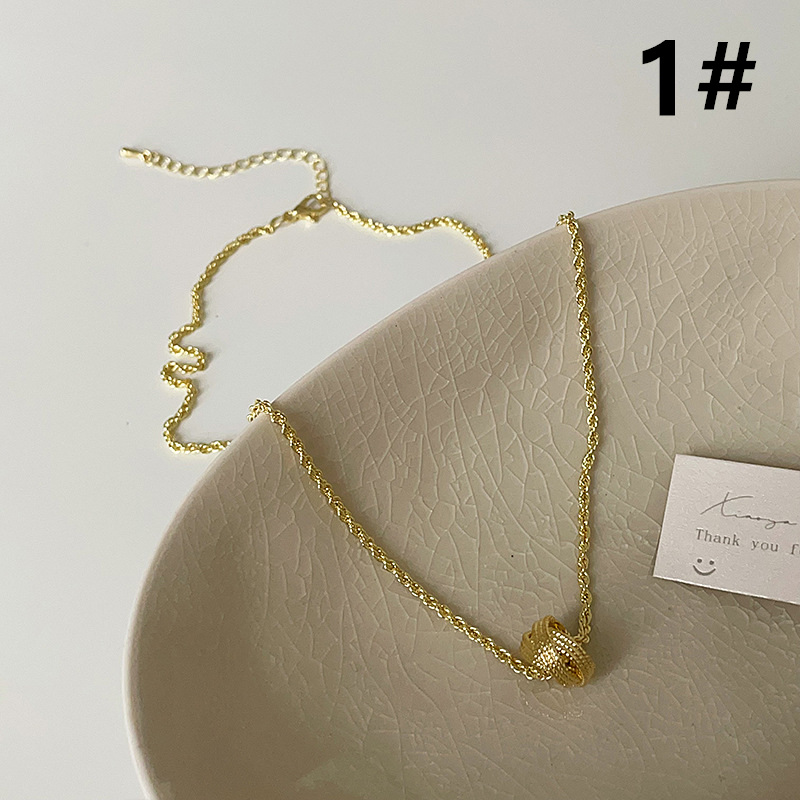 ゴールド ツイスト ネックレス 高級感 錆びにくい 