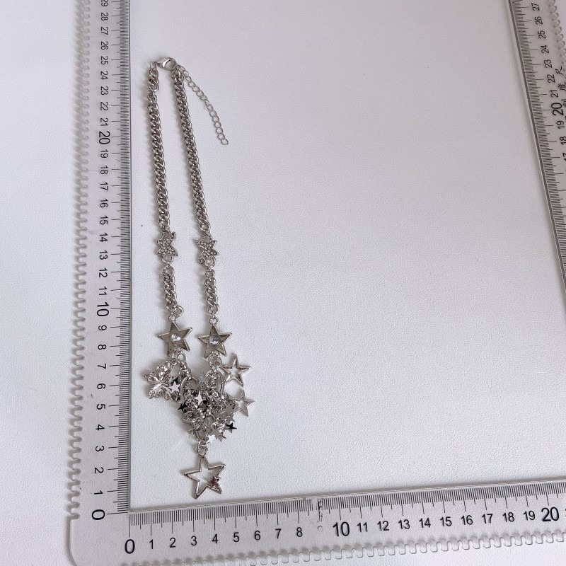 シルバー星形ペンダント ネックレス