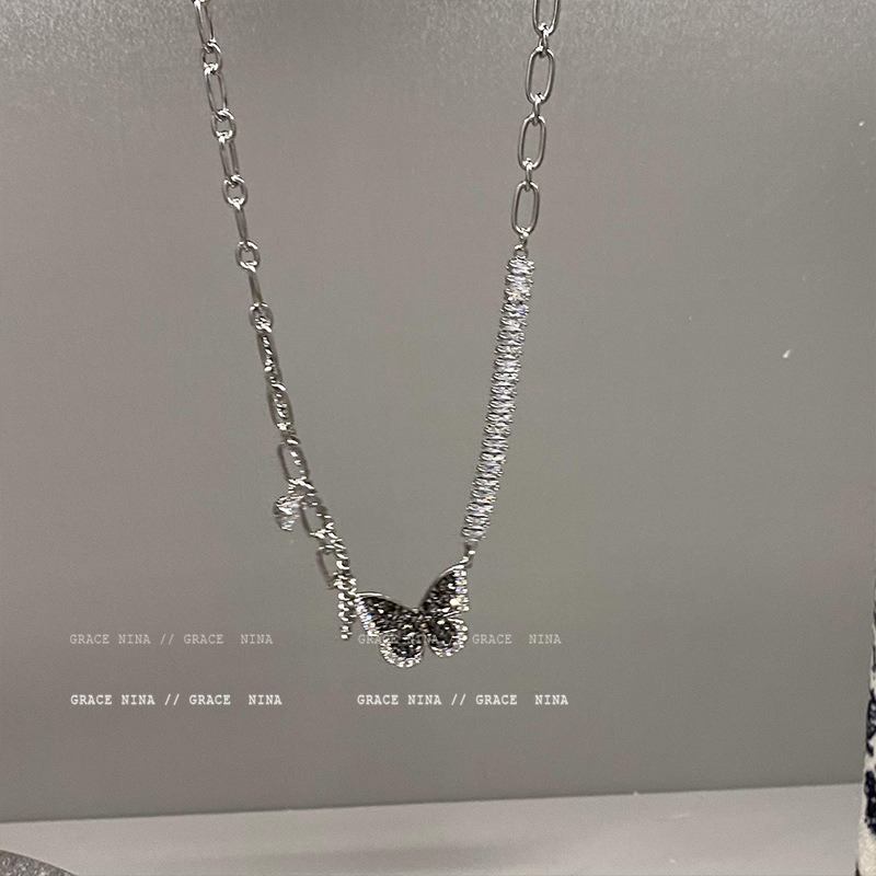 シルバー編み込みハートペンダントネックレス