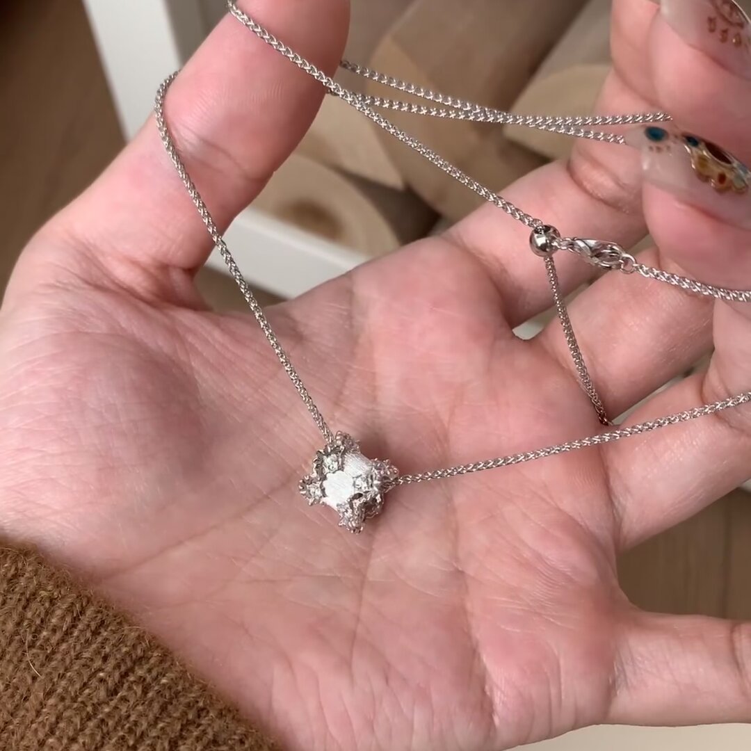 シルバー ロール アーチネックレス 首飾りアクセサリー