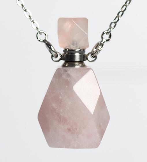 天然石 香水瓶 ゴールドチェーンネックレス パフューム