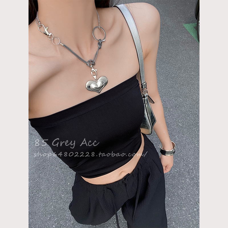 シルバー ハート ペンダント ネックレス 