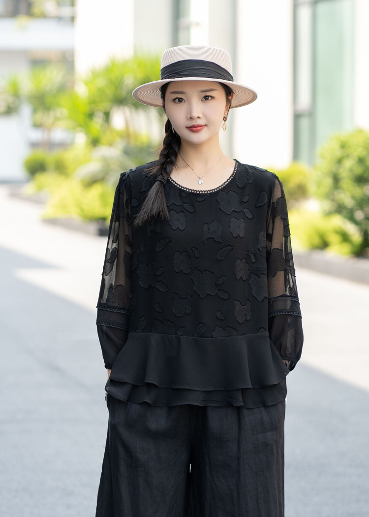 30代ファッション シルエット美人ワイドパンツ