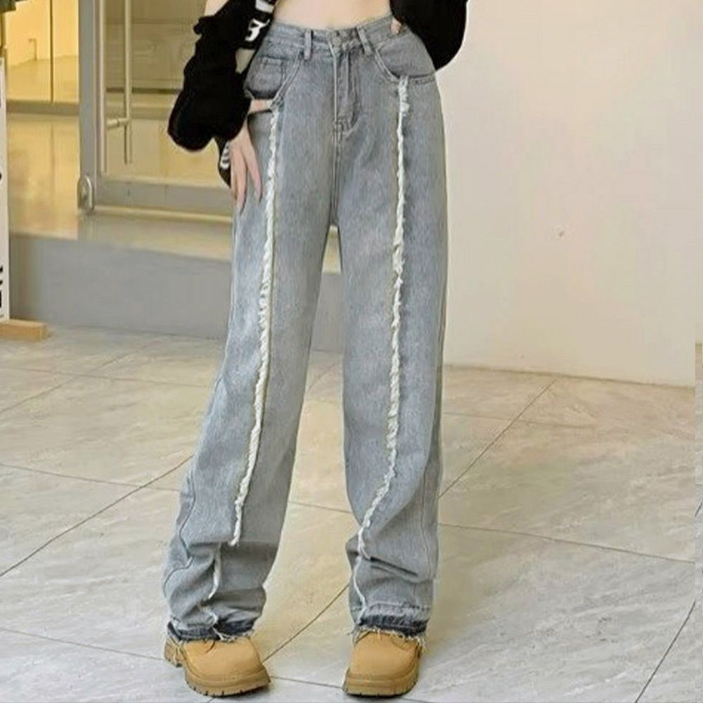30代ファッション センターライン 美脚ヴィンテージデニムパンツ