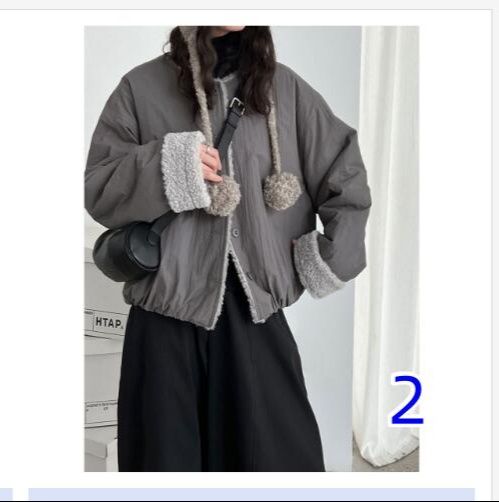 30代ファッション 韓国風裏起毛ジャケット レディース冬アウター