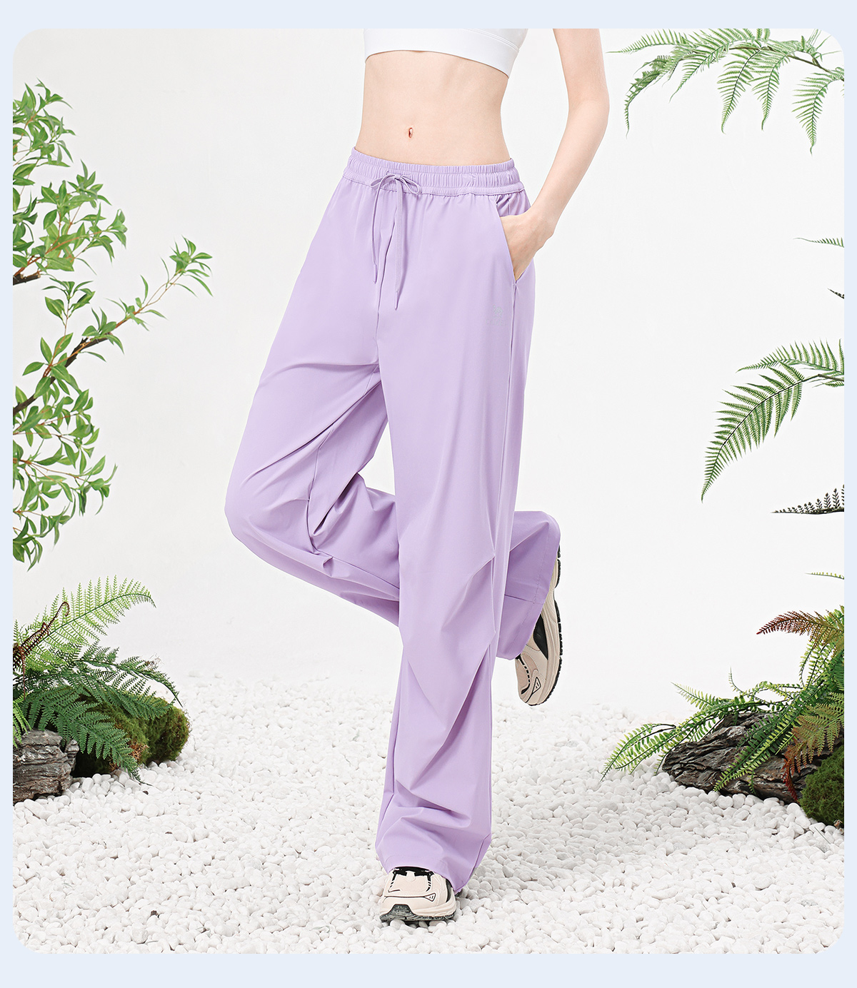 30代ファッション 軽やか美脚ポケットワイドパンツ