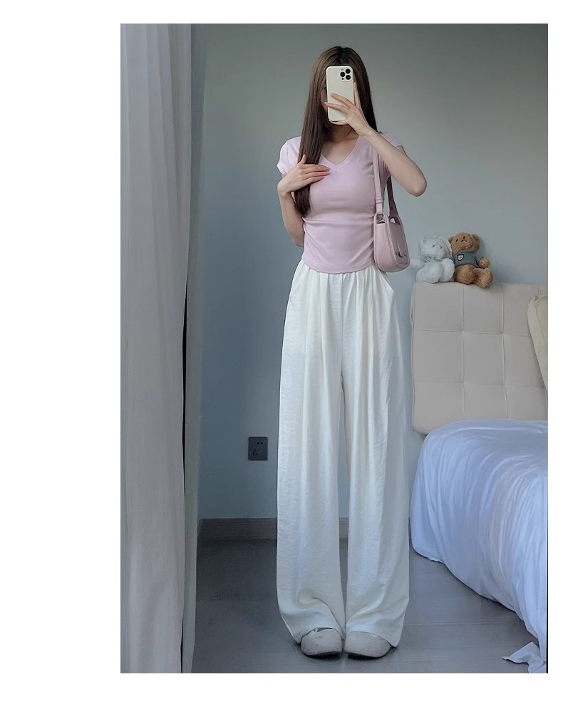 30代ファッション ゆったりリラックスワイドパンツ