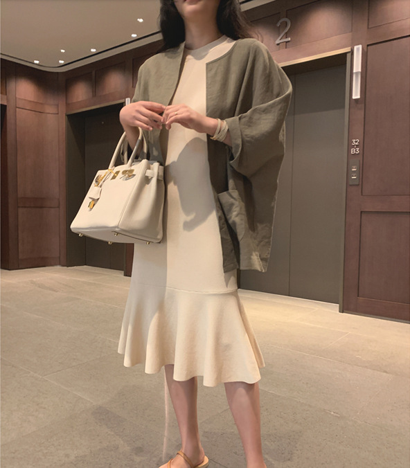 30代ファッション 春夏無地ジャケット体型カバー紫外線対策