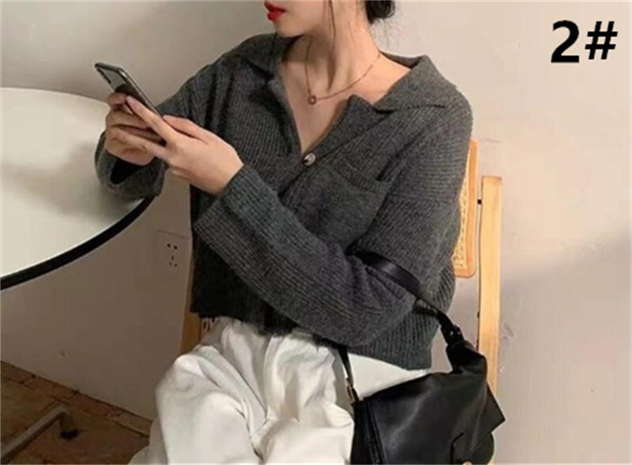 30代ファッション 秋新作リブニットカーディガン体型カバー長袖