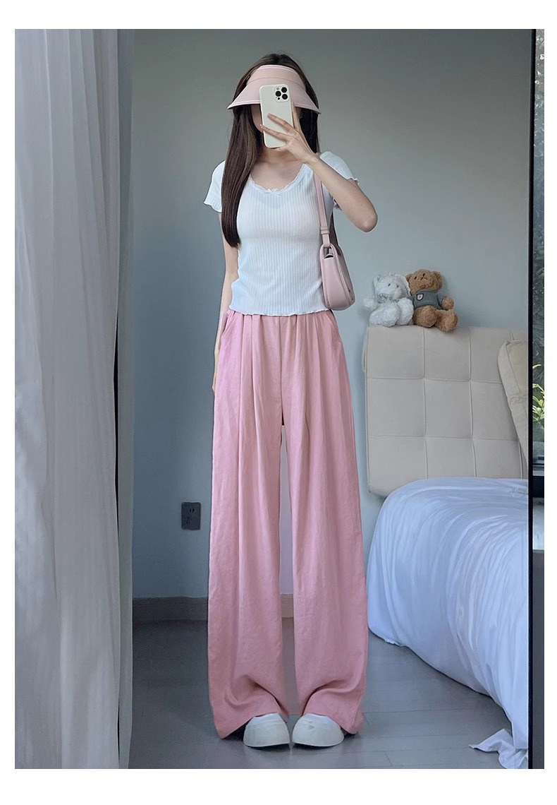 30代ファッション ゆったりリラックスワイドパンツ