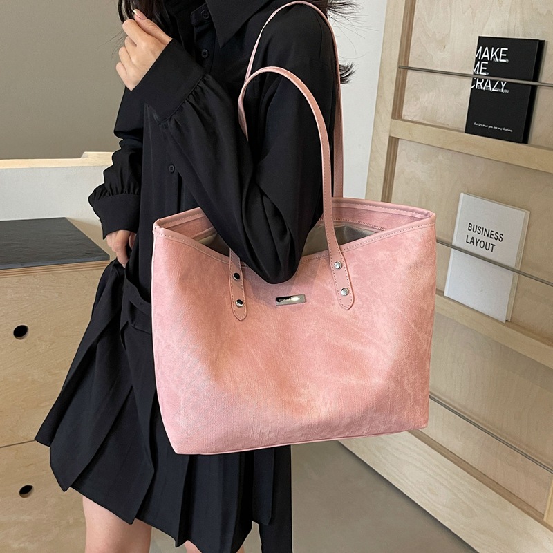 30代ファッション シンプル帆布トートバッグ