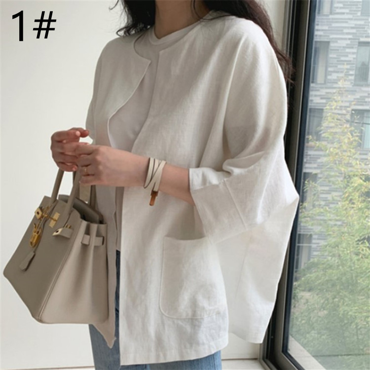 30代ファッション 春夏無地ジャケット体型カバー紫外線対策