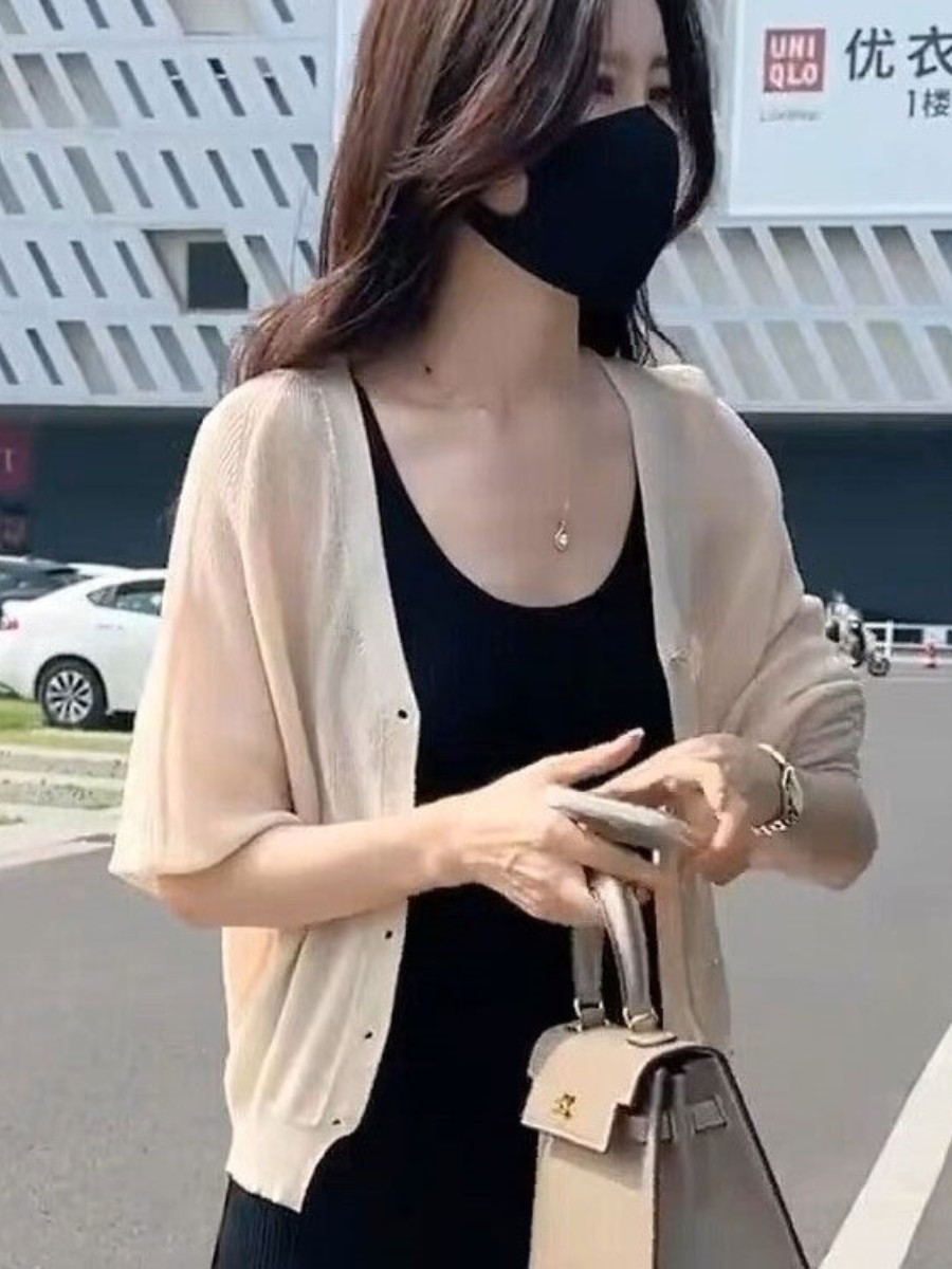 30代ファッション 軽やか羽織りボレロカーディガン
