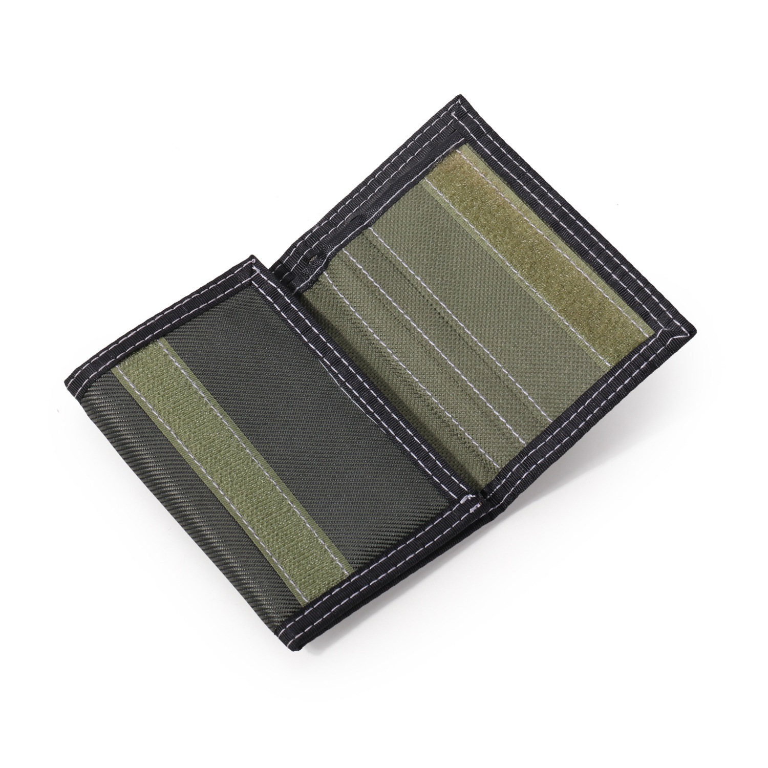 三つ折り財布 コンパクト ステッチデザインウォレット