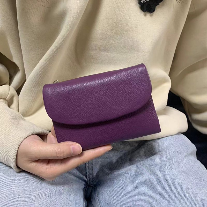三つ折り財布 コンパクト 本革ミニマル