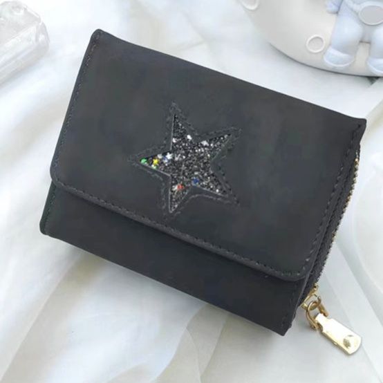 三つ折り財布 コンパクト 星空きらめき